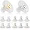Silicone Earring Backs, 18K Gold Secure Locking Design for Studs, Hypoallergenic Replacement for Droopy Ears, No-Irritation Earring Backs for Men and Women(12 PCS)
